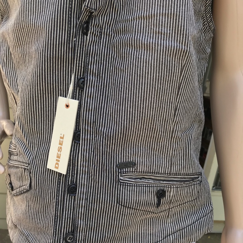 DIESEL / BRAND NEW PIN STRIPED VEST